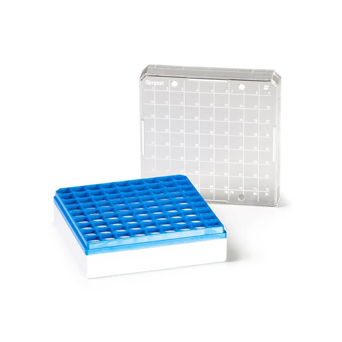Cryogenic storage box, blue
